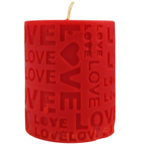 świeca sojowa Love-walec 120g